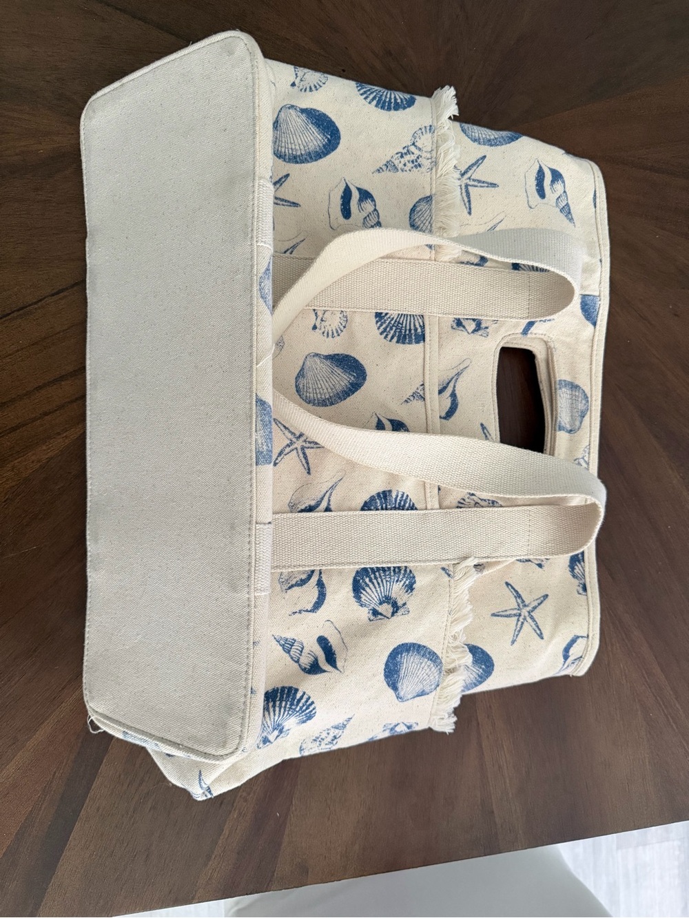 C&C California Canvas Tote in Natural with Yellow Accent - Picture 2 of 6